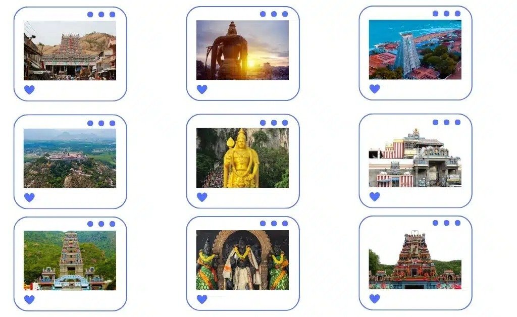 Arupadai Veedu Tour Package from Coimbatore