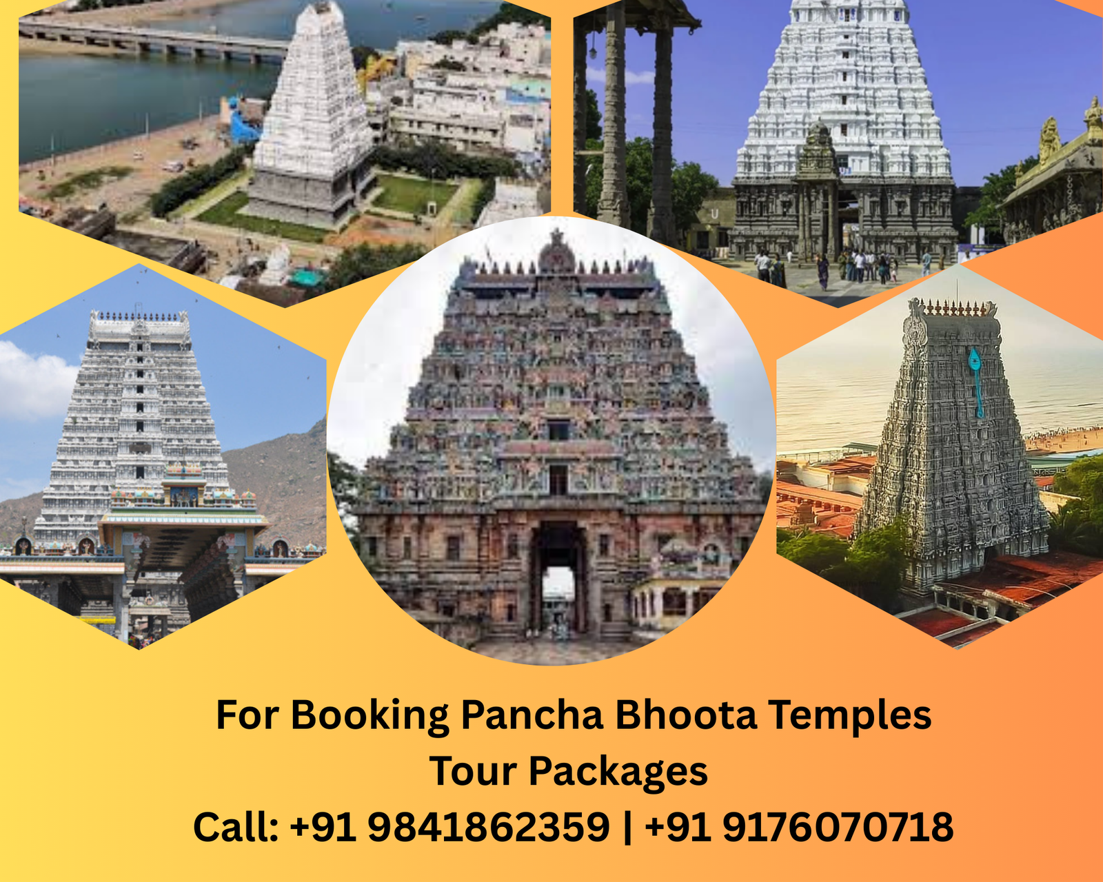 Colossal Pancha Bhoota Linga Temples List you see