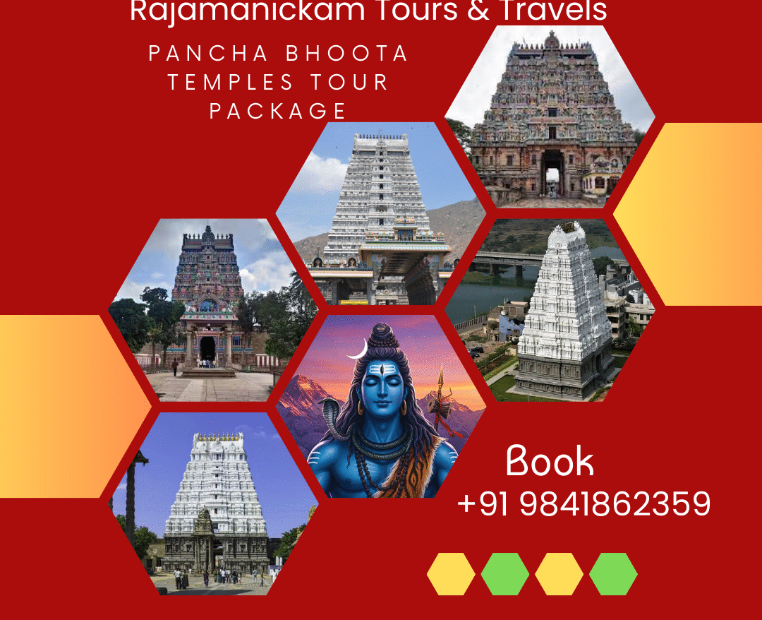 Pancha Bhoota Shiva Temples in Tamilnadu and Andhra Pradesh