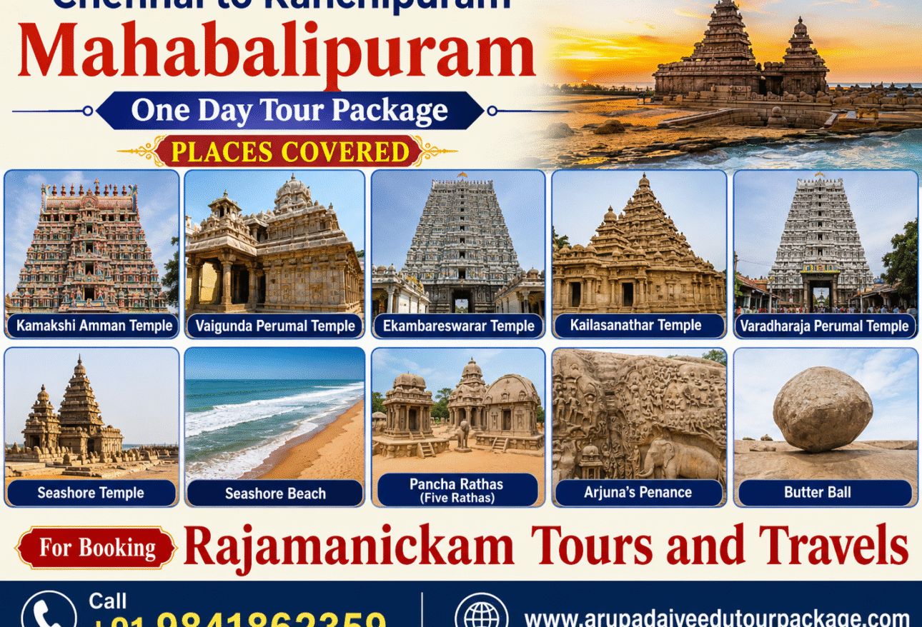 kanchipuram Mahabalipuram One Day Tour Package from chennai