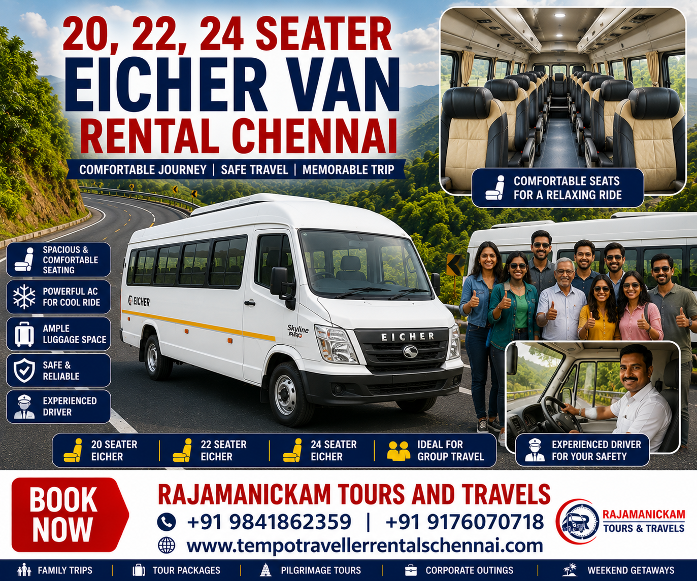 Eicher Van Rental Chennai