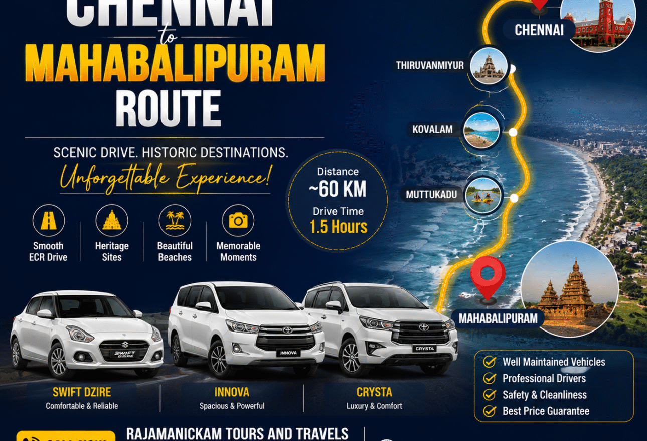 Exploring Hidden Gems on the Chennai to Mahabalipuram Route