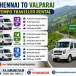 Understanding-Chennai to Valparai Tempo Traveller Price Per Km Rate