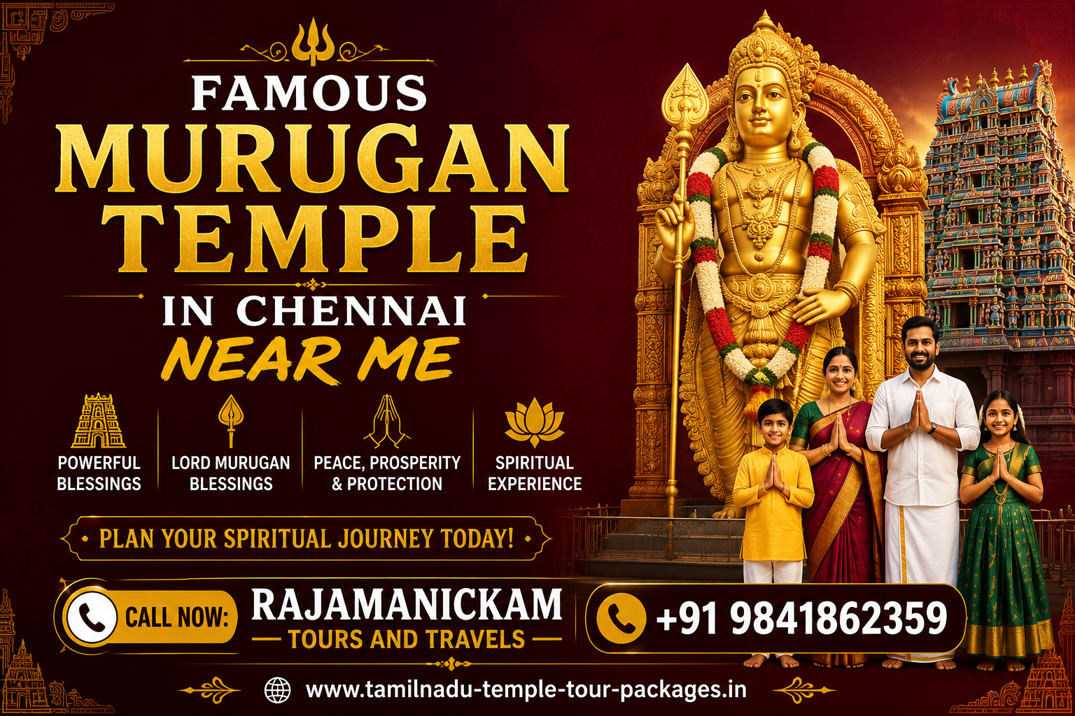 Famous Murugan Temple in Chennai Near Me
