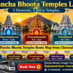 Pancha Bhoota Temples List Distance Route Map